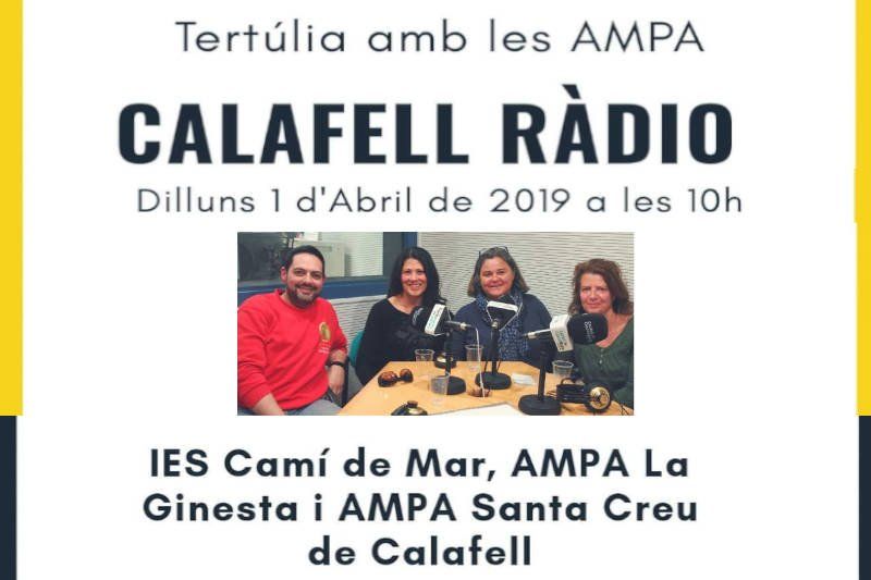 Tertúlia a Calafell Ràdio amb les AMPES