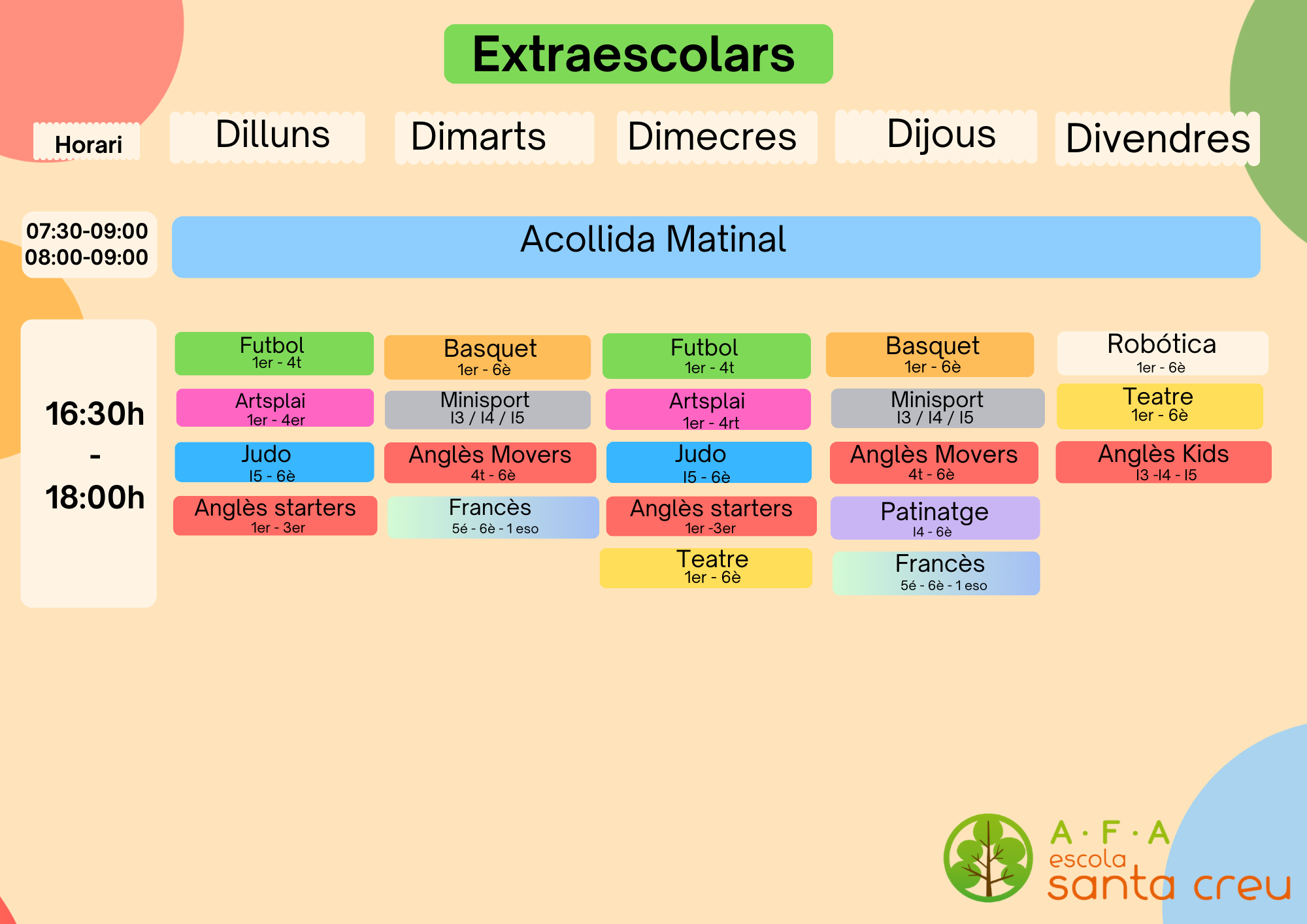 extraescolar 2024 - 2025